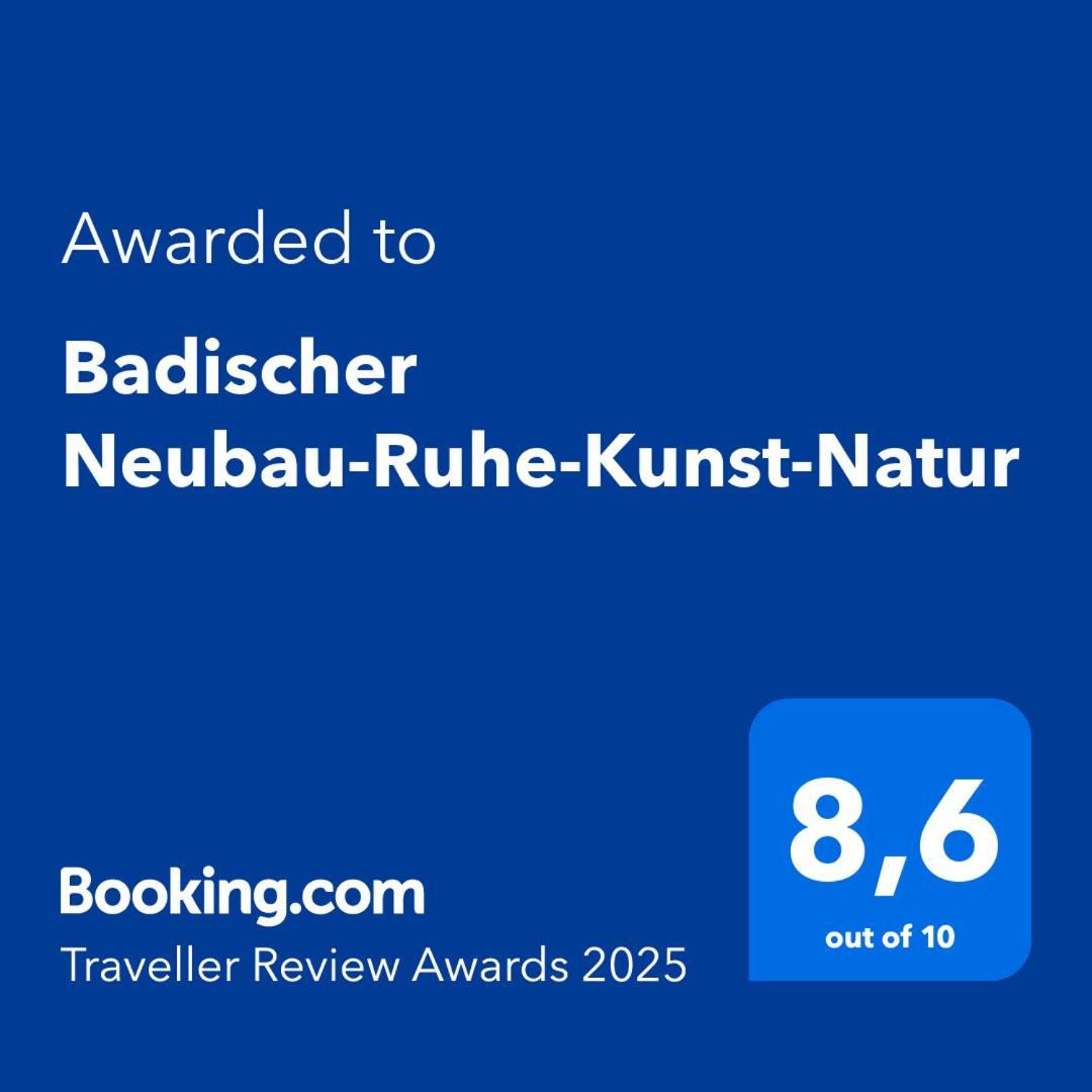Badischer Neubau-Ruhe-Kunst-Natur Rheinau Eksteriør billede